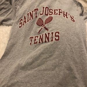 Saint Joseph’s tennis champion grey tee
